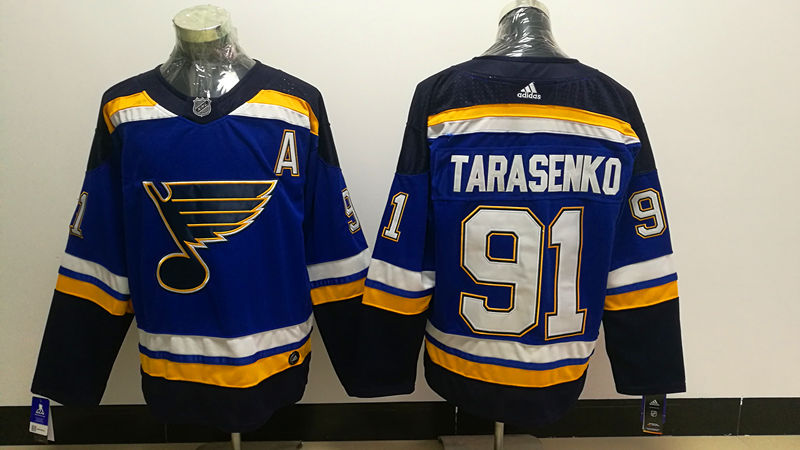 Men's St. Louis Blues Vladmir Tarasenko #91 Blue Home Breakaway Jersey